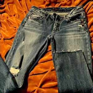Silver capris